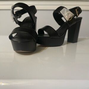 Black Micheal Kors platform sandal